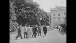 Pres. Dwight Eisenhower meets Boys Nation delegates of the American Legion News Clip
