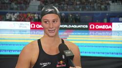 Summer McIntosh looking forward after disappointing finish in 800m freestyle final at worlds News Clip