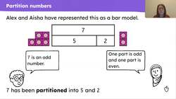 Partition the numbers 6 and 7 in different ways Instructional Video
