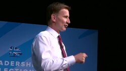 Jeremy Hunt cutaways at leadership hustings event News Clip