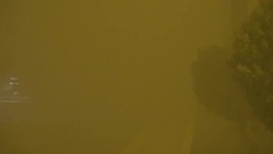 CLEAN : Dust storm hits Iraq's Fallujah News Clip