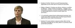 Liability Under Section 17 of the 1933 Act Instructional Video