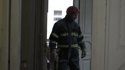 CLEAN : Firefighters search rubble at Kharkiv's destroyed regional HQ News Clip