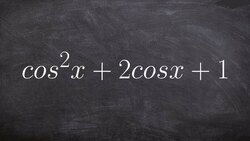 Simplifying a trigonometric expression by factoring Instructional Video