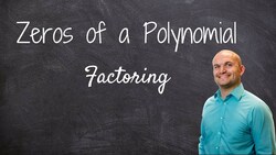 Master - How to find the zeros of a polynomial function by factoring and determine multiplicity Instructional Video