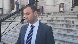 Police statement after sex abuse couple conviction Stock Footage