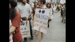 New York: Demonstrators from the women's abortion project marched outside the board of health today demanding low - cost abortion clinics. Instructional Video
