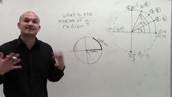 What is the measure of one radian Instructional Video
