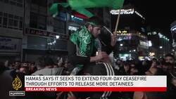 Crowds of Palestinians gathered in Ramallah to greet released prisoners News Clip