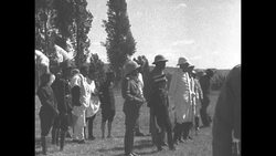 Prince Makonnen and Crown Prince Asfaw Wossen watch Ethiopian military training exercises News Clip