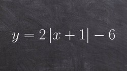 Graph an absolute value equation with a horizontal and vertical shift and vertical stretch Instructional Video