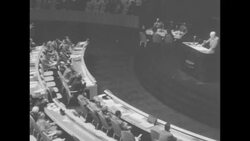 Vijaya Lakshmi Pandit is elected the 1st woman president of UN General Assembly, Secy of State Dulles makes US foreign policy declaration News Clip