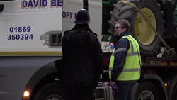 Tractors arrive in central London ahead of farmers protest News Clip