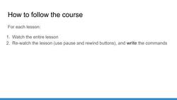 Practical Linux Command Line 2.0 - How to Follow the Course Instructional Video