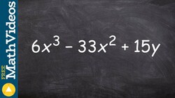 Learn how to factor a trinomial twice first using the GCF Instructional Video