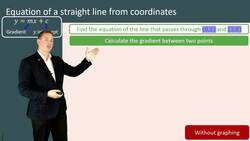 Finding Equations of Straight Lines from Coordinates Instructional Video