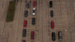 Aerial views of Covid testing centre in Milwaukee News Clip