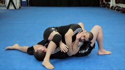 How to Do an Inverted Arm Lock from Scarf Hold MMA Submission Instructional Video