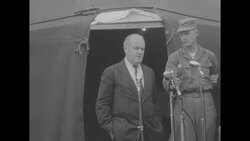 US Chief Negotiator Arthur Dean attends Korean peace conference negotiations in Panmunjom News Clip