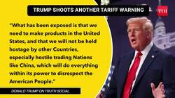 'Won't Spare...': Trump Issues Direct Warning To Xi Jinping; Drops Yet Another TARIFF BOMBSHELL News Clip