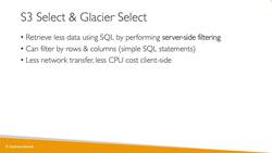 AWS Certified Data Analytics Specialty 2021 – Hands-On - S3 Select and Glacier Select Instructional Video