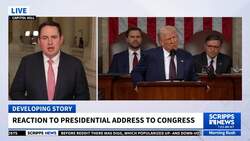 Reaction to Trump's address to Congress News Clip