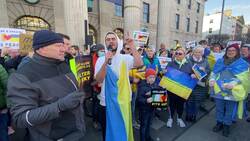 Crowds gather in Dublin to protest against Russian war in Ukraine News Clip