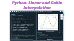 Lesson50 Python: Linear and Cubic Interpolation Instructional Video