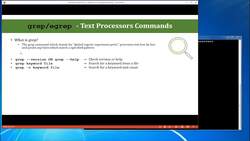 Complete Linux Training Course to Get Your Dream IT Job - grep/egrep - Text Processors Commands Instructional Video