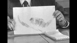 White House Press Secretary shows get well cards sent to Pres. Eisenhower by his grandchildren News Clip