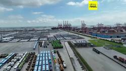 China ships 31 electric mining trucks to Africa for Zambian copper mine News Clip