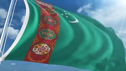 Flag of Turkmenistan | Loopable Stock Footage
