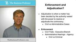 Adjudication and Enforcement - Explained Instructional Video