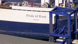 Aerials of P&O Ferries News Clip