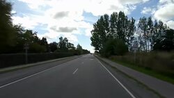 Denmark XV synched series front driving studio process plate background Stock Footage