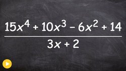 Dividing two polynomials using synthetic division Instructional Video
