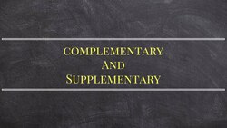 Master labeling complementary and supplementary angle from a figure Instructional Video