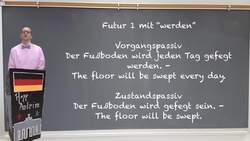 Future Tense Passive - 3 MInuten Deutsch #67 - Deutsch lernen Instructional Video