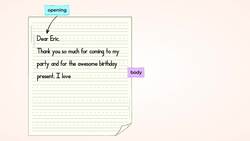 Using Commas in Letter Writing Instructional Video