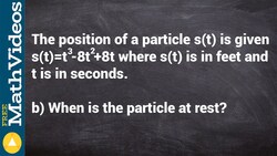 Learn how to determine the position when the particle is at rest calculator Instructional Video