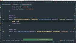 Comprehensive Android Developer Bootcamp - RecyclerView Adapter and TimeAgo - Part 1 Instructional Video