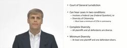 Federal Subject Matter Jurisdiction Instructional Video