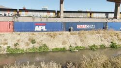 CLEAN : US national guards place barbed wire on border with Mexico News Clip