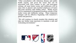 Major sports leagues limit locker room access over COVID-19 News Clip
