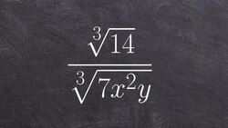 Learning how to divide a radical expression by rationalizing the denominator Instructional Video