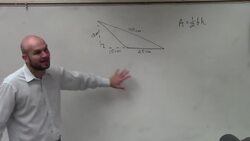 How to find the area of a triangle Instructional Video