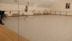 Cast members of the Nutcracker practising News Clip