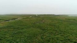 Tundra Mountain Aerial Landscape Stock Footage