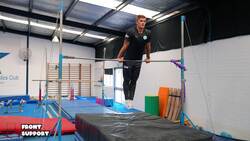 Elementary gymnastics - Bars - 6 front support Instructional Video