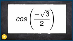 Exam Review Evaluate the cosine inverse Instructional Video
